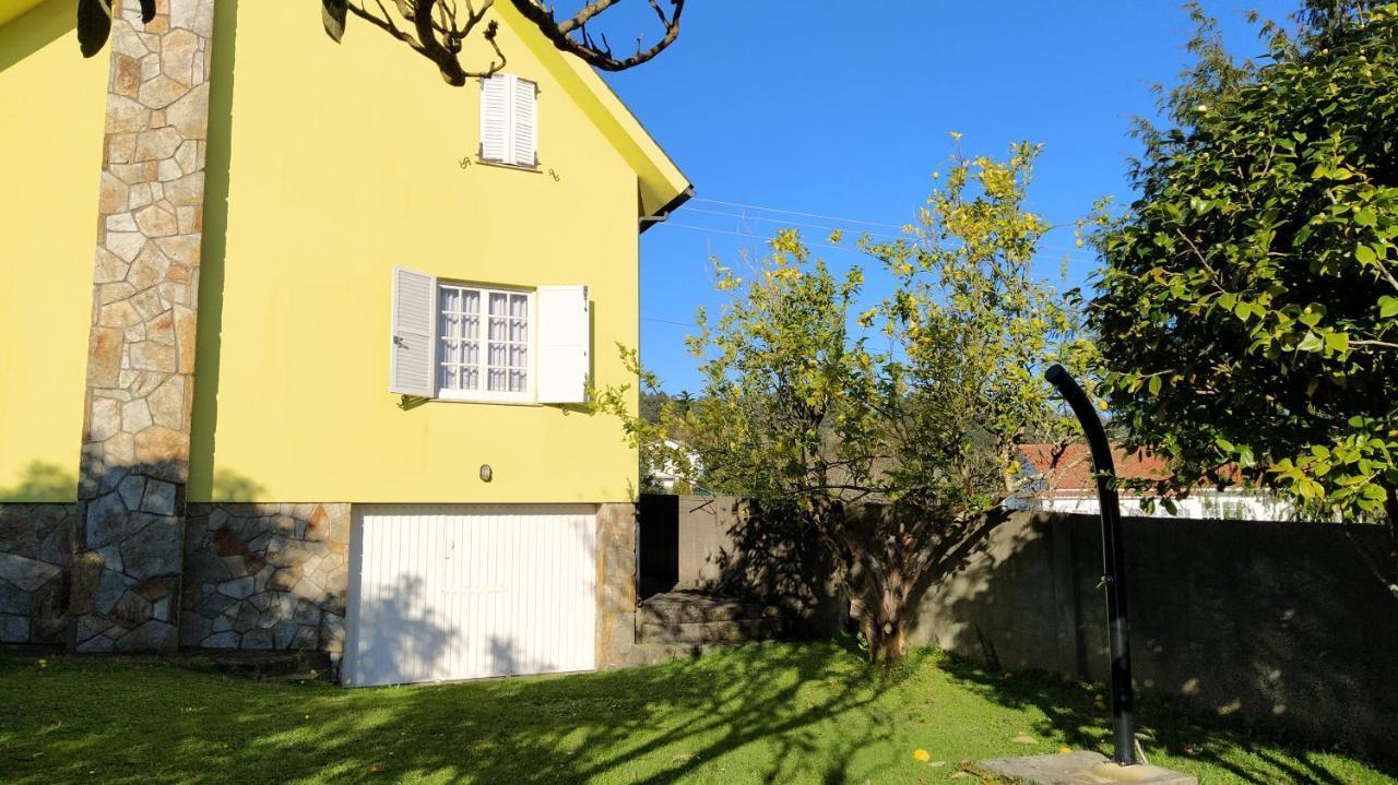Casa Con Jardin En La Playa De Almieiras Villa Fene Bagian luar foto